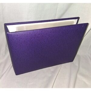 6" x 6" Purple Scrapbook Binder, Includes Pages‎ 9" x 6.75" x 2" Never Used